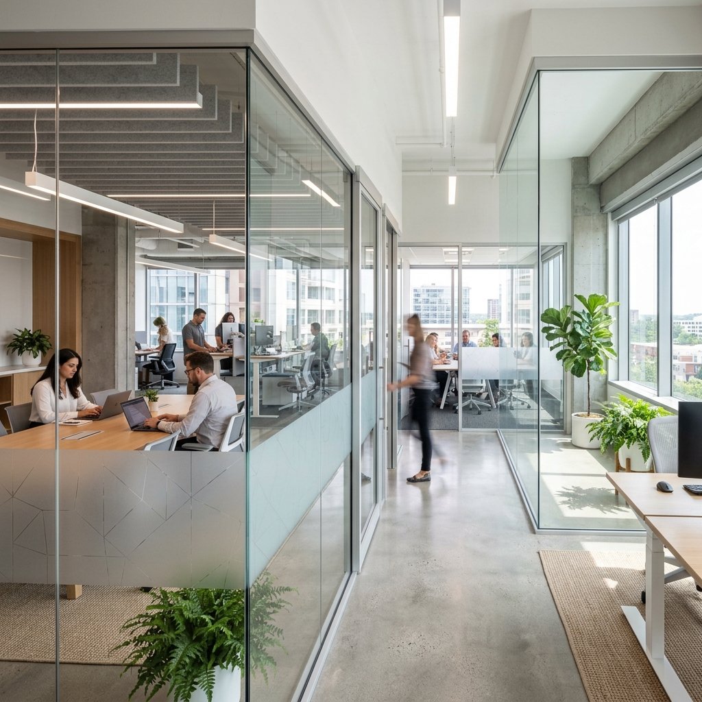 Aluminium Partition - Glass Partitions by Creative Steel Ranchi