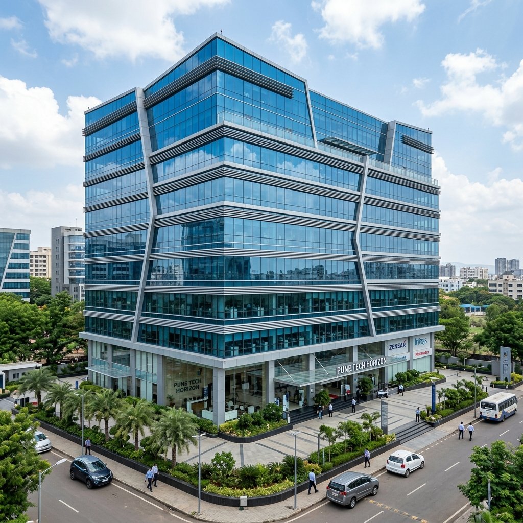 Nexus IT Park Facade - Aluminium Curtain Wall project in Dhanbad, JH