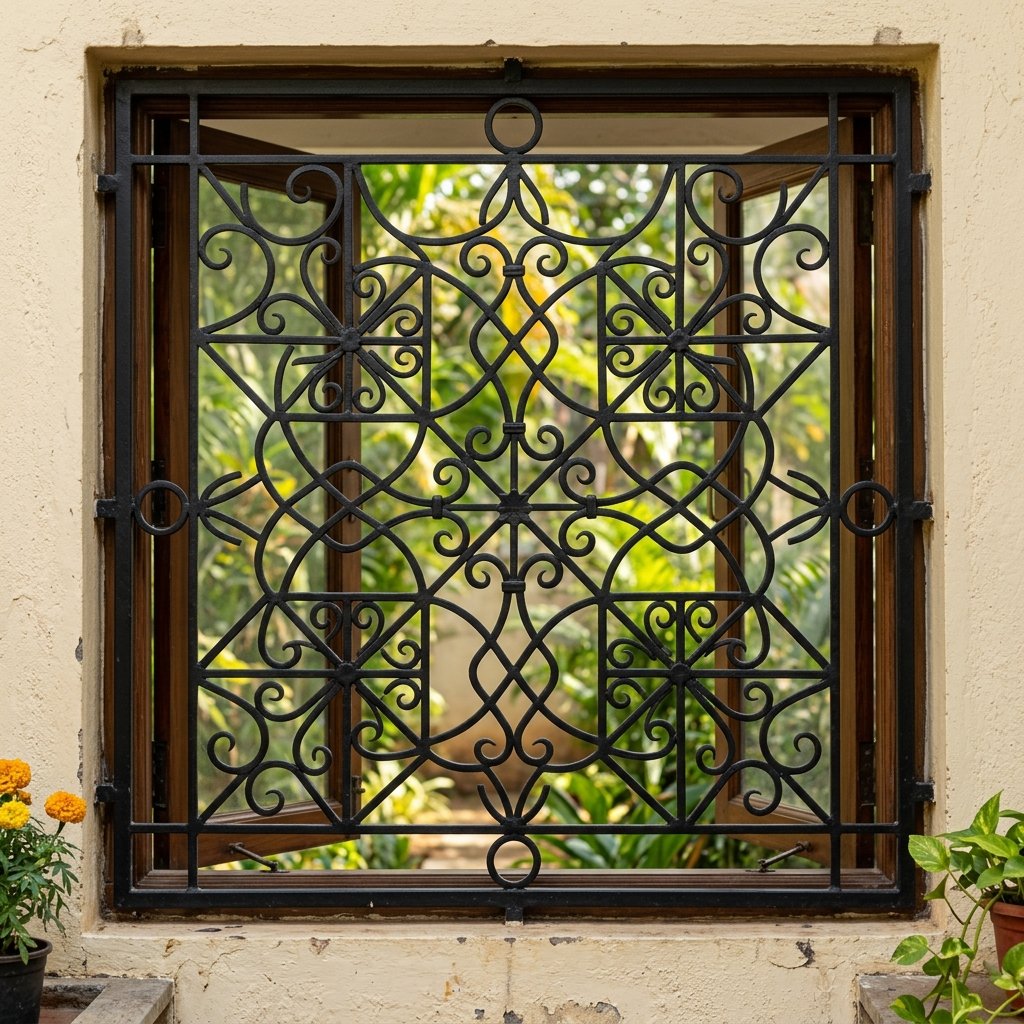 Decorative Window Grill - Fabrication by Creative Steel Ranchi